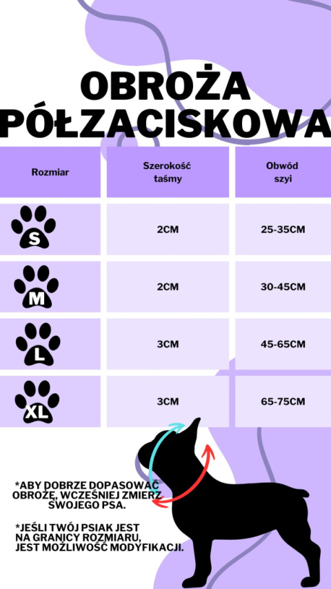 Obroża półzaciskowa ŚWIĄTECZNE SKRZATY/ PIERNICZKI